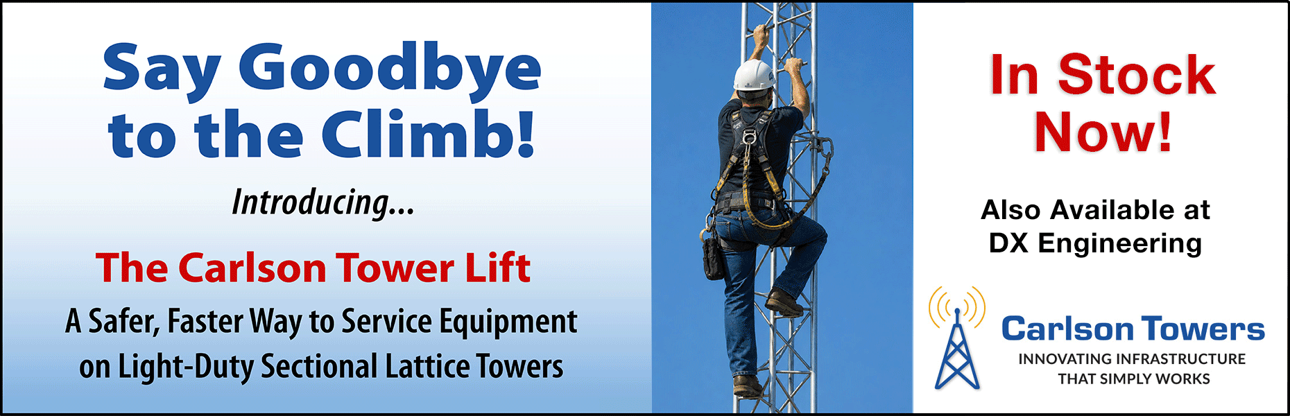 Carlson Tower Lift Model 25 Now Available Carlson Tower Lift Model 25 Now Available